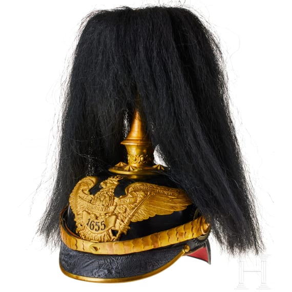 Preu&szlig;en - Helm f&uuml;r Offiziere des Grenadier-Regiments Nr. 1, mit Haarbusch