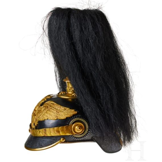 Preu&szlig;en - Helm f&uuml;r Offiziere des Grenadier-Regiments Nr. 1, mit Haarbusch