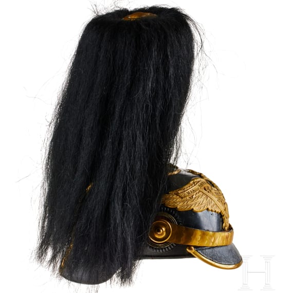 Preu&szlig;en - Helm f&uuml;r Offiziere des Grenadier-Regiments Nr. 1, mit Haarbusch