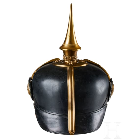 Preu&szlig;en - Helm eines Offiziers der Reserve im Grenadier-Regiment Nr. 7, mit Paradebusch