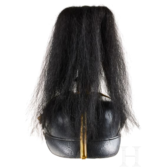 Preu&szlig;en - Helm f&uuml;r Offiziere des Grenadier-Regiments Nr. 9, mit Haarbusch