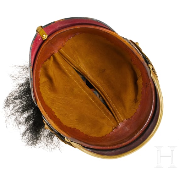 Preu&szlig;en - Helm f&uuml;r Offiziere des Grenadier-Regiments Nr. 9, mit Haarbusch