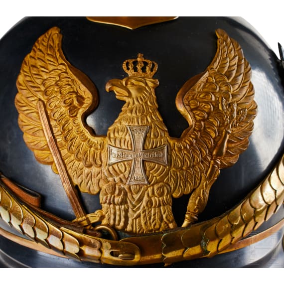 Preu&szlig;en - Helm f&uuml;r Reserveoffiziere der J&auml;ger zu Pferde (JZP), Regiment Nr. 8