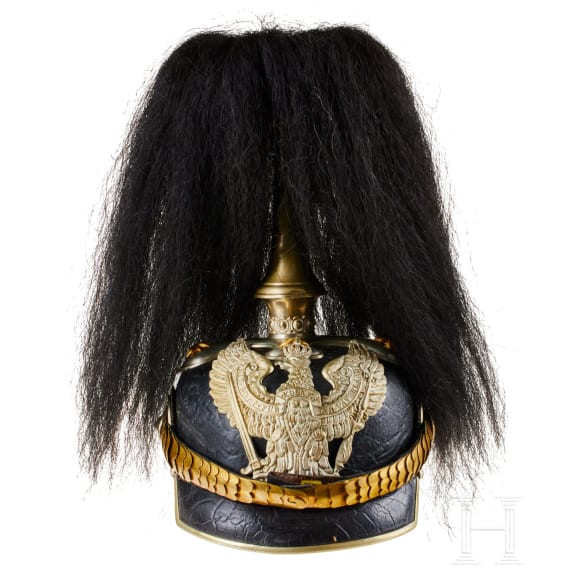 A helmet for Prussian Dragoon Officers, with bush