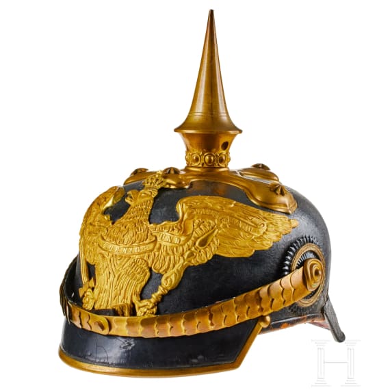 A helmet for Officers of the Prussian Dragoon Regt. 1, with bush
