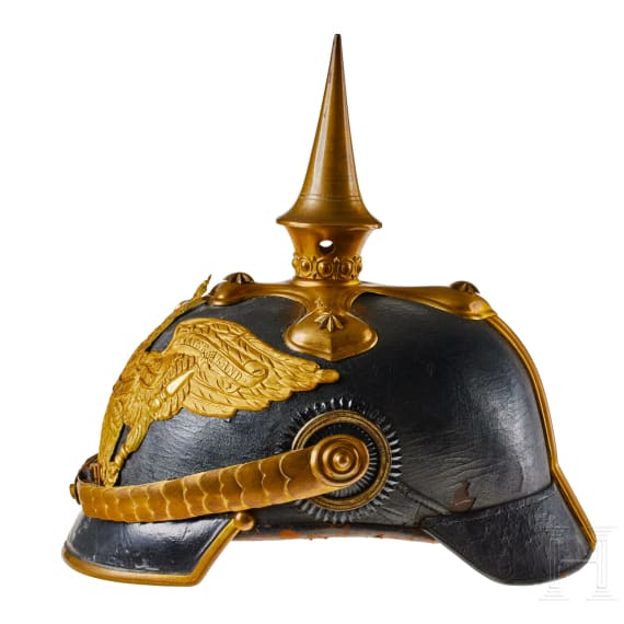 A helmet for Officers of the Prussian Dragoon Regt. 1, with bush
