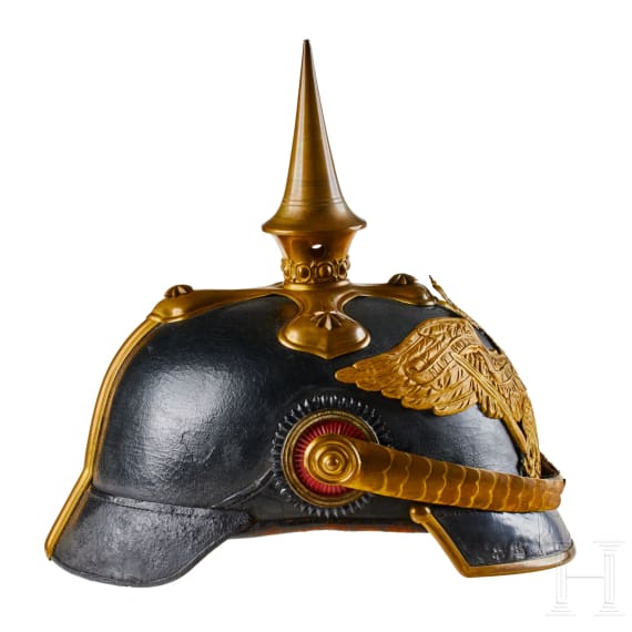 A helmet for Officers of the Prussian Dragoon Regt. 1, with bush