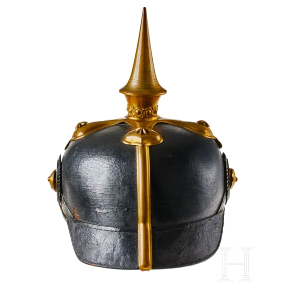 A helmet for Officers of the Prussian Dragoon Regt. 1, with bush