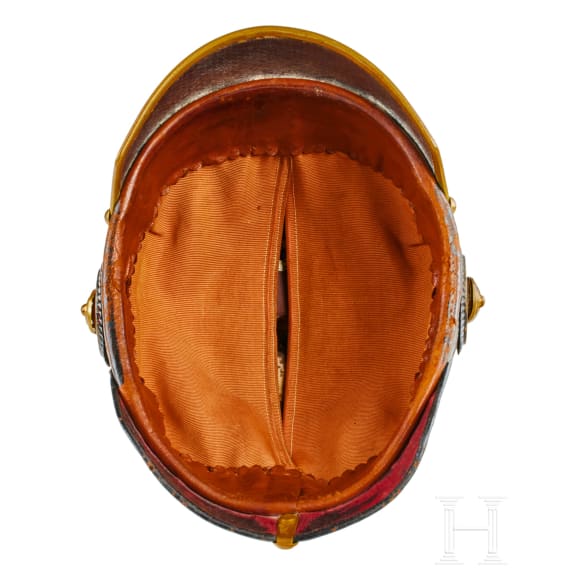 A helmet for Officers of the Prussian Dragoon Regt. 1, with bush