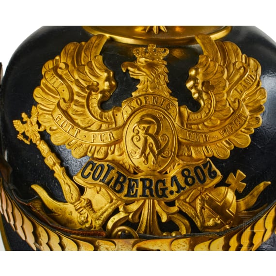 A helmet for Prussian Field Artillery Regt. 2 Officers