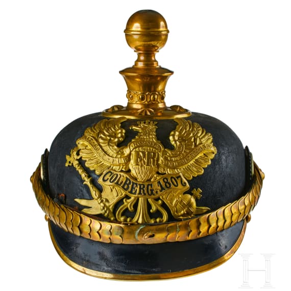 A helmet for Prussian Field Artillery Regt. 26 Battery 2 Officers
