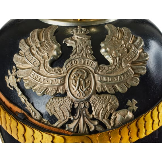 A helmet for Prussian Pioneer Battalion 1 Officers