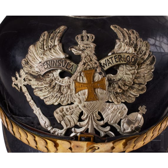 A helmet for Prussian Pioneer Battalion 10 Reserve Officers