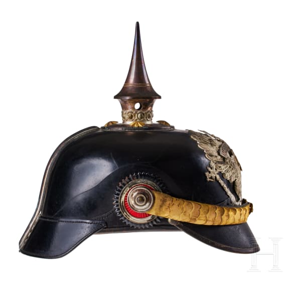A helmet for Prussian Pioneer Battalion 10 Reserve Officers