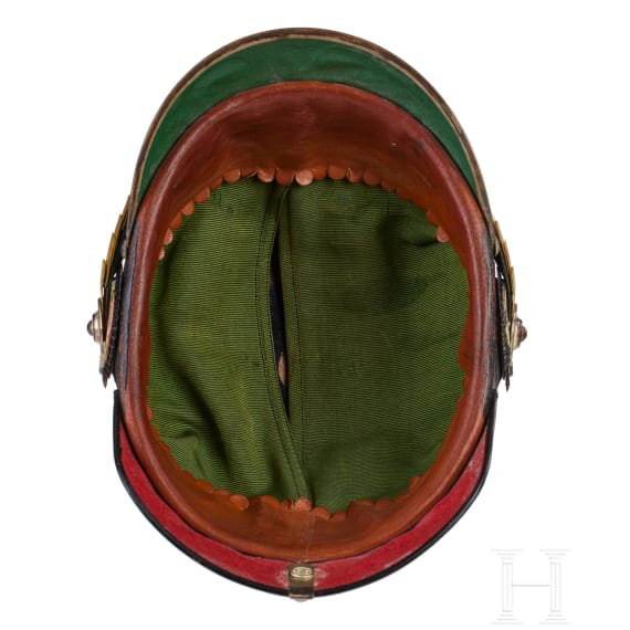 A helmet for Prussian Pioneer Battalion 10 Reserve Officers