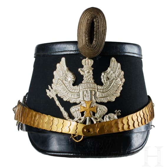 A shako for Prussian Telegraph Reserve Officers