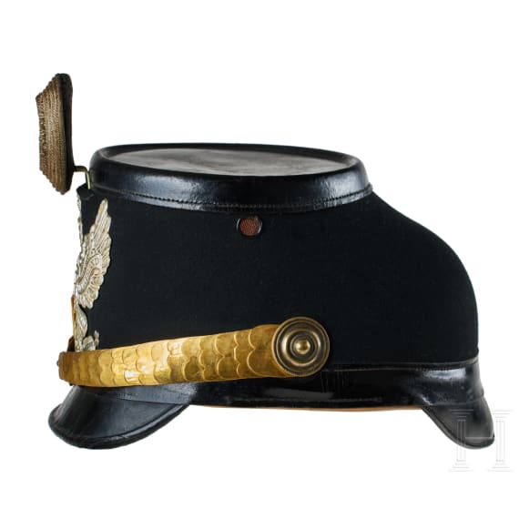 A shako for Prussian Telegraph Reserve Officers