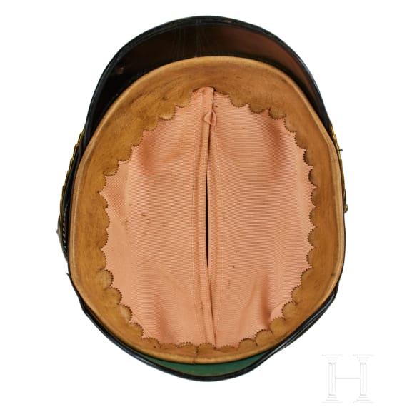 A shako for Prussian Telegraph Reserve Officers