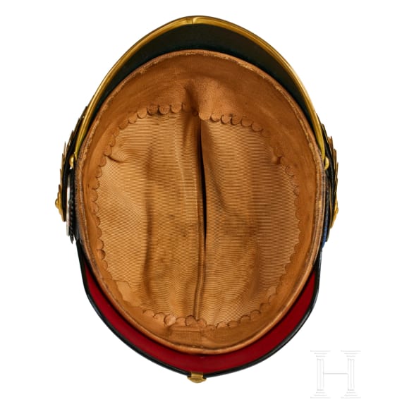 Schwarzburg-Rudolstadt - Helm f&uuml;r Offiziere im 7. Th&uuml;ringischen Infanterie-Regiment Nr. 96, III. Bataillon