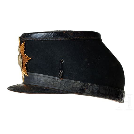 A shako for Saxon Fusilier Regiment 108 Enlisted Men, with cover