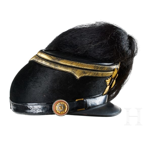 A shako for Saxon Fusilier Regiment 108 Reserve Officers