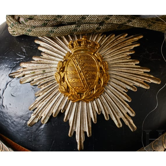 Sachsen - Tschapka f&uuml;r Offiziere des 21. Ulanen-Regiments
