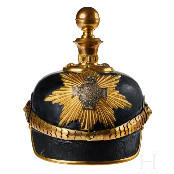 A helmet for Saxon Field Artillery Reserve Officers