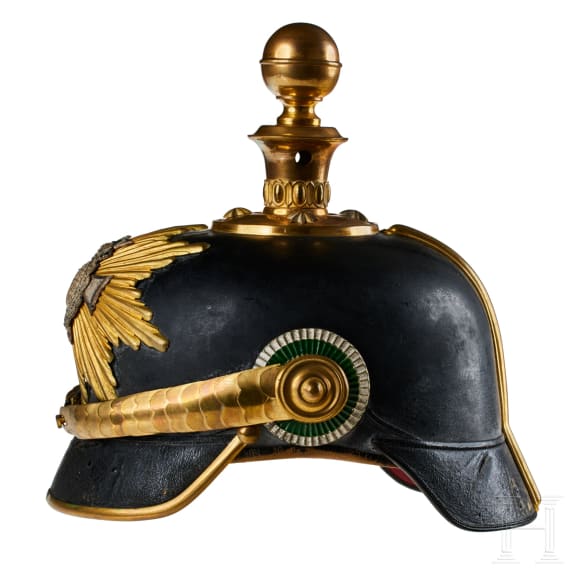 A helmet for Saxon Field Artillery Reserve Officers