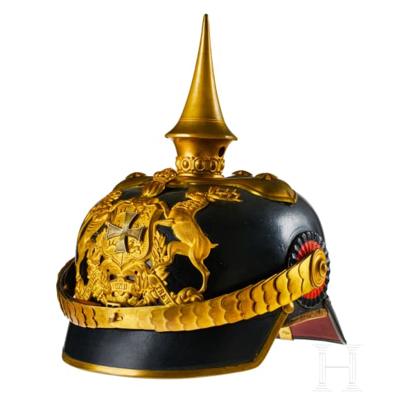 A helmet for IR 122 W&uuml;rttemberg Reserve Officers