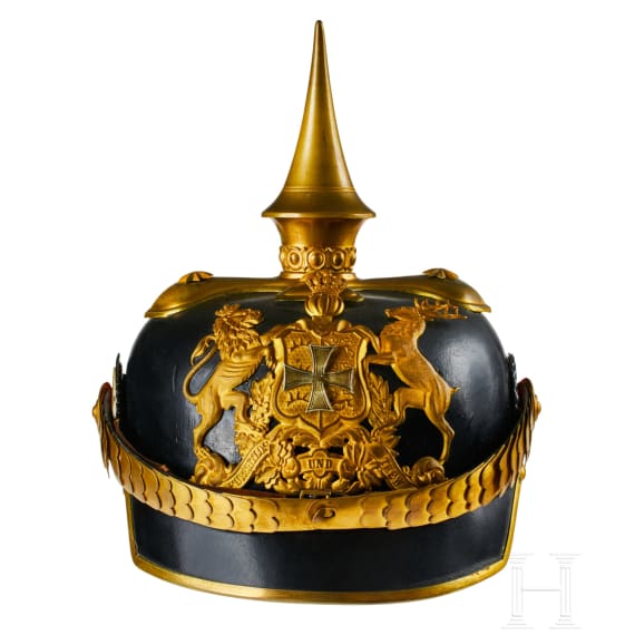 A helmet for IR 122 W&uuml;rttemberg Reserve Officers