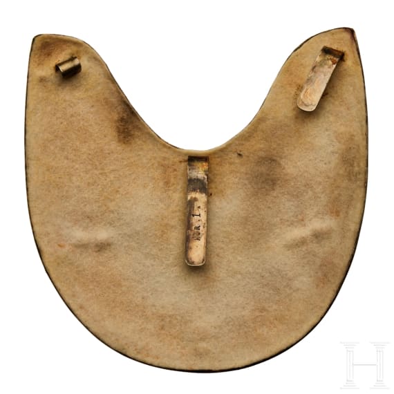 A "Ringkragen" (gorget) for Prussian 1st K&uuml;rassier Regiment Enlisted Men