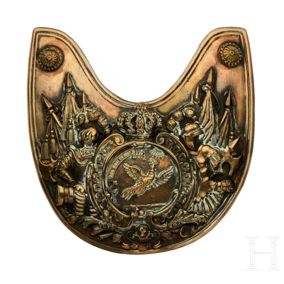 A "Ringkragen" (gorget) for Prussian 1st K&uuml;rassier Regiment Enlisted Men