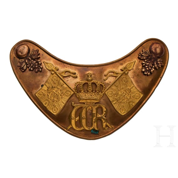 A "Ringkragen" (gorget) for Prussian Fahnentr&auml;ger (flag bearer)