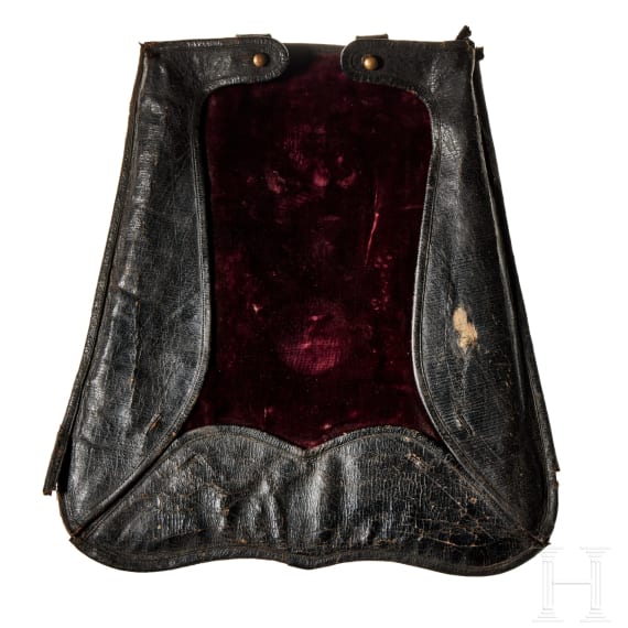 A "S&auml;beltasche" (sabretache) weather cover for Prussian Hussar Officers