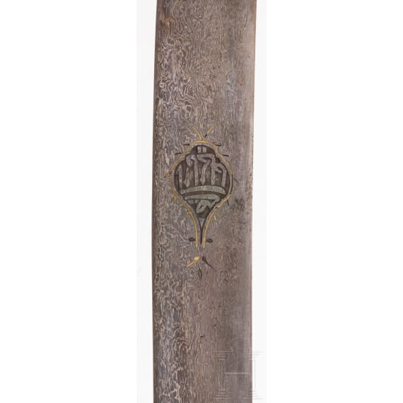 Shamshir mit &auml;lterer Klinge aus Wootz-Damast, Saudi-Arabien, 20. Jhdt.