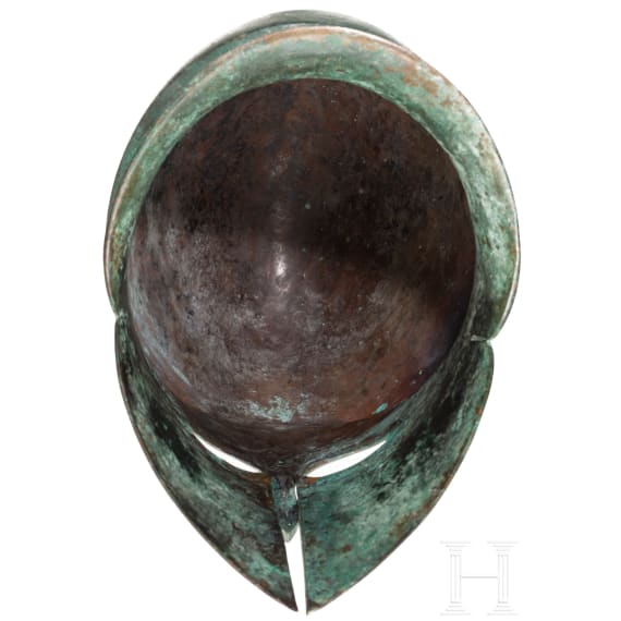 Hochwertige Kopie eines korinthischen Helmes aus Bronze