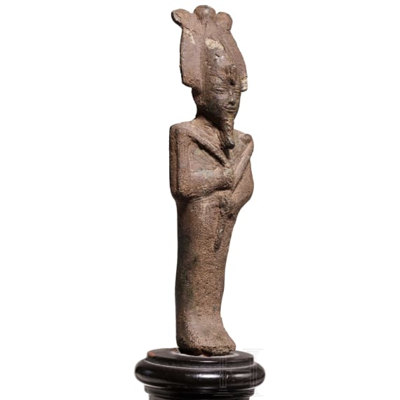 A bronze statuette of Osiris, Late Period, mid-1st millennium B.C.