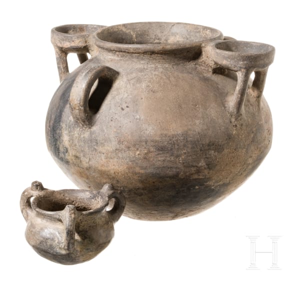 Two Eastern Mediterranean Bronze Age vessels, 2nd millenium B.C.