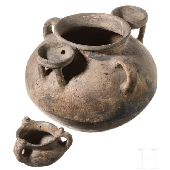 Two Eastern Mediterranean Bronze Age vessels, 2nd millenium B.C.
