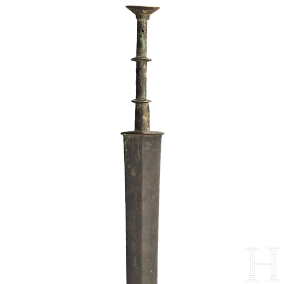 A Chinese bronze sword, Eastern Zhou, 5th - 3rd century B.C.