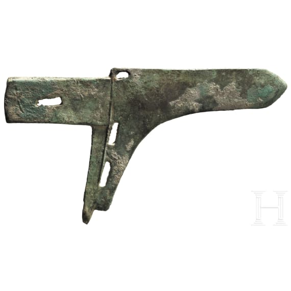 A Chinese bronze "halberd", Eastern Zhou, 5th - 3rd century B.C.