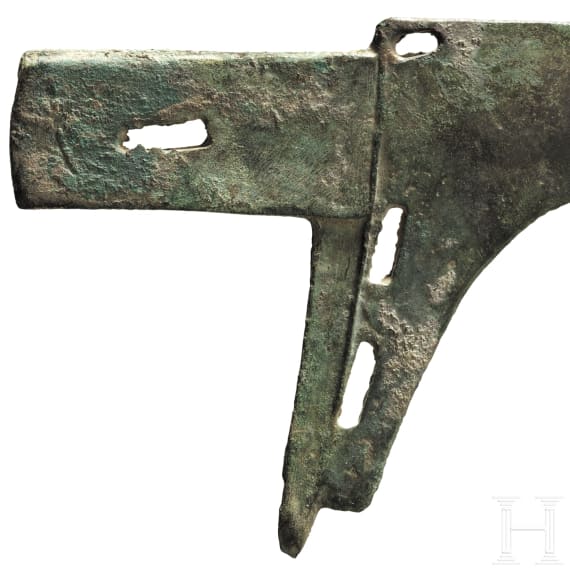 A Chinese bronze "halberd", Eastern Zhou, 5th - 3rd century B.C.