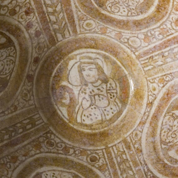 Two Persian (Iranian) pottery bowls, 16th century