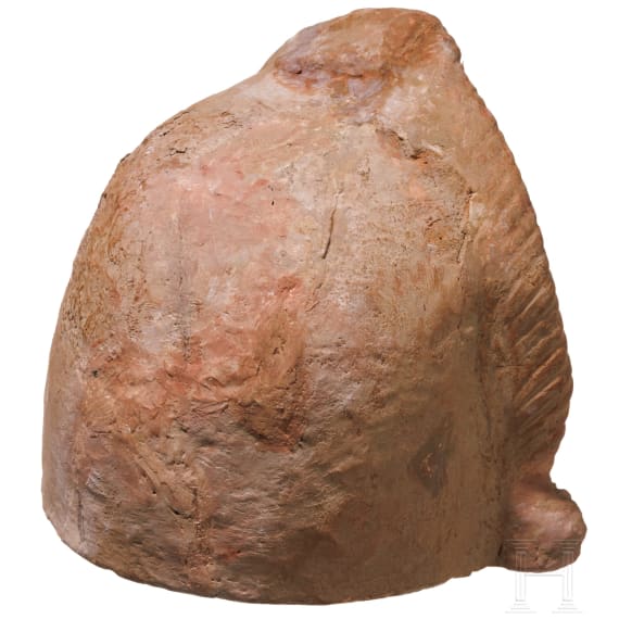 A Hellenistic terracotta theatre mask of the New Comedy, naive Ephebe type, 2nd century B.C.