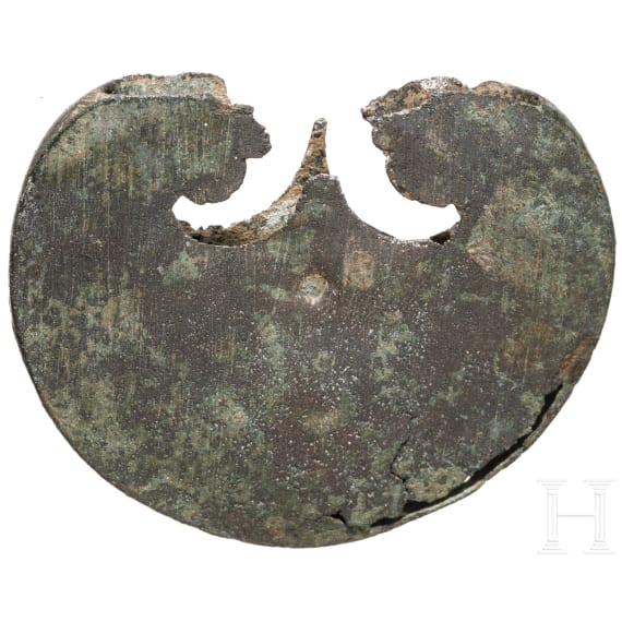 A Roman pelta-shaped chape, late 2nd - mid-3rd century A.D.