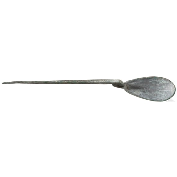 A Roman spoon (cochlear), 2nd - 3rd century A.D.