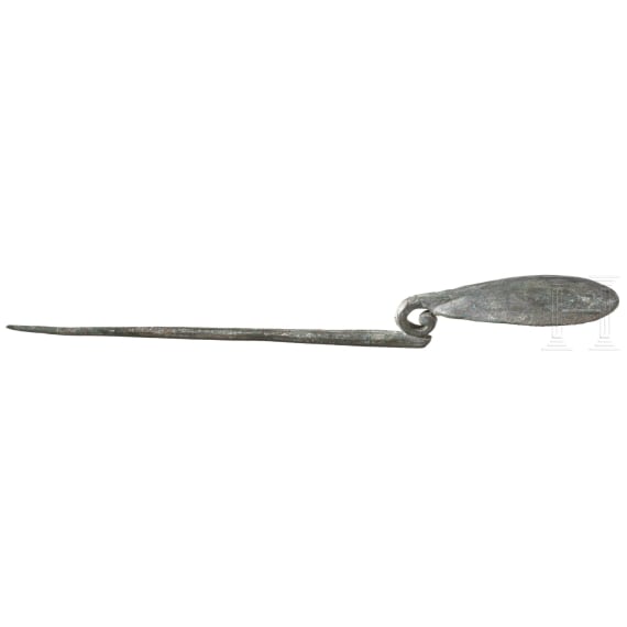 A Roman spoon (cochlear), 2nd - 3rd century A.D.