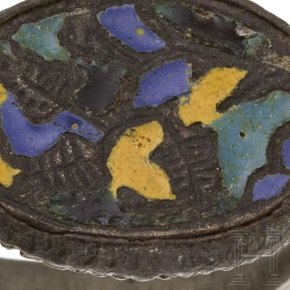 Two silver and two bronze rings, Balkan, 15th - 16th century