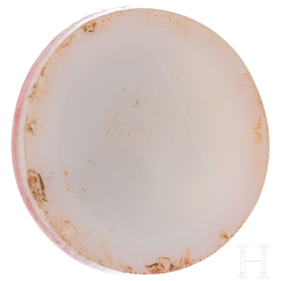 An agate stone cameo with bust of a maenad, 20th century