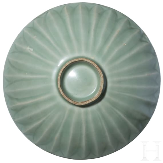 A Chinese Longquan-celadon bowl, probably southern Song Dynasty (1127 - 1279)